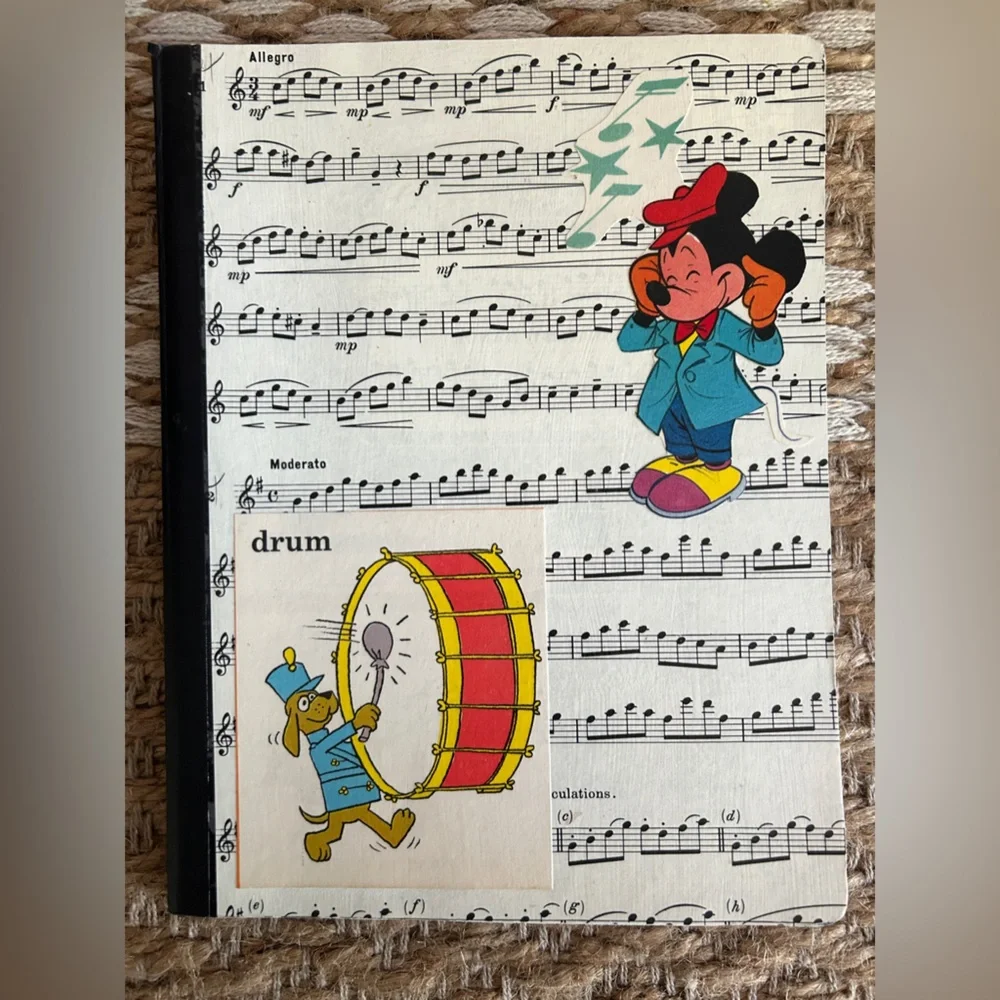 🆕 Handmade Decoupage Composition Book